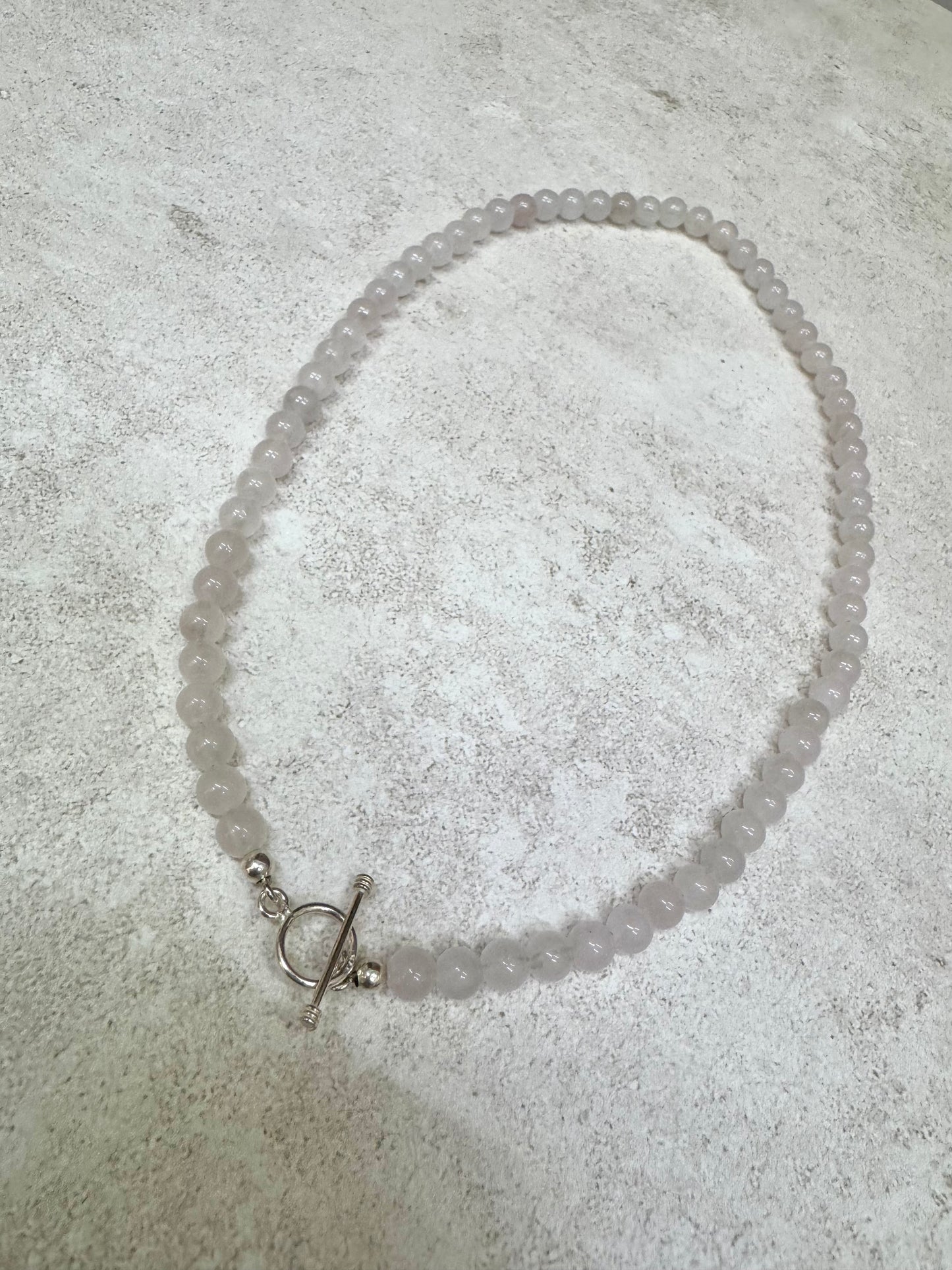 Choker Cuarzo Rosa